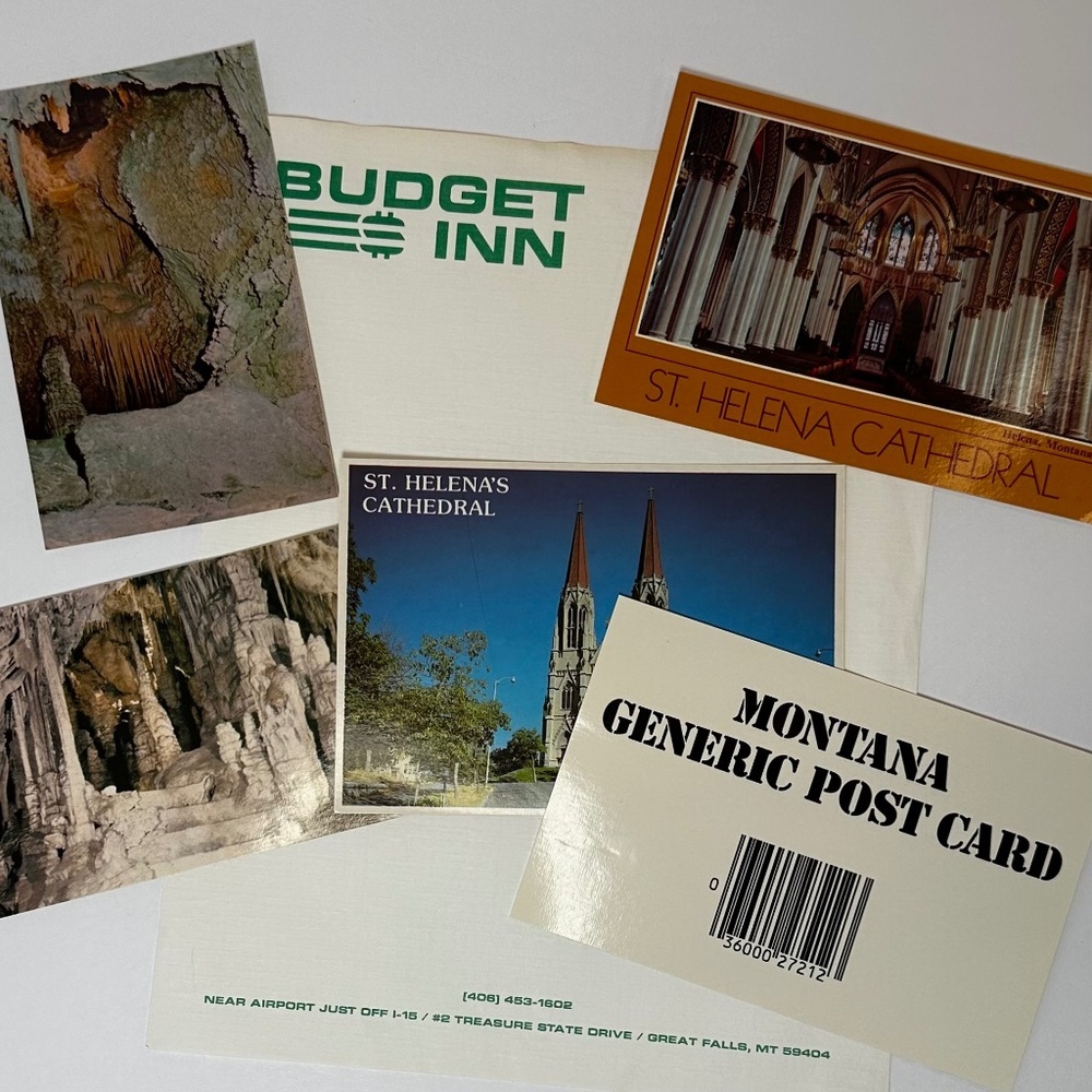 Vintage Montana Writing Paper & Postcard Set (1988) – St. Helena Cathedral